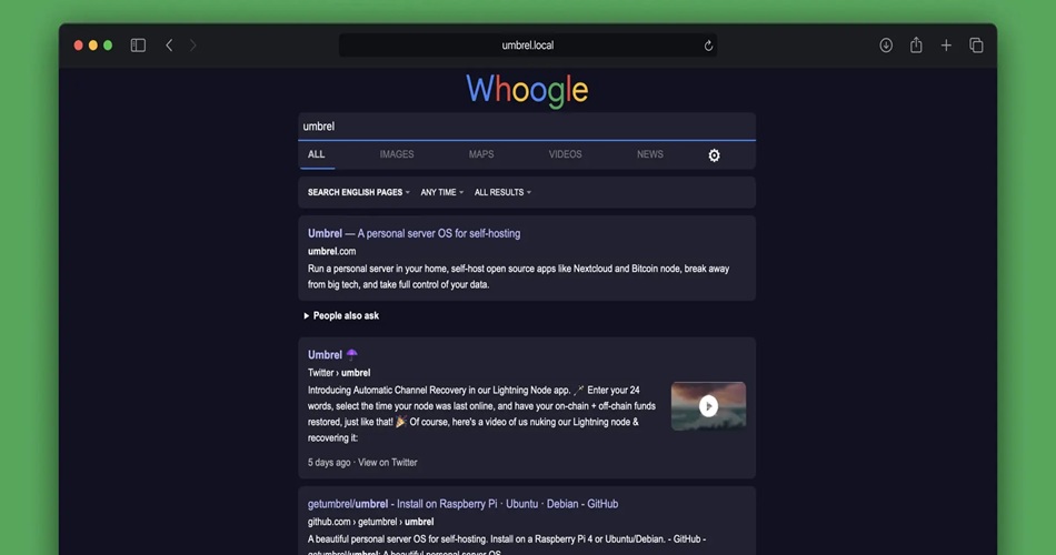 هوگل، موتور جستوجوی متنباز با محوریت حریم خصوصی
