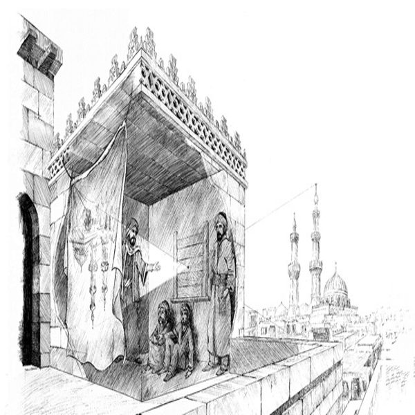 اتاق ابسکورا برای مشاهده مناظر شهری دستگاهی نصب‌شده در ساختمان که امکان تماشای مناظر به‌صورت زنده را فراهم می‌کرد