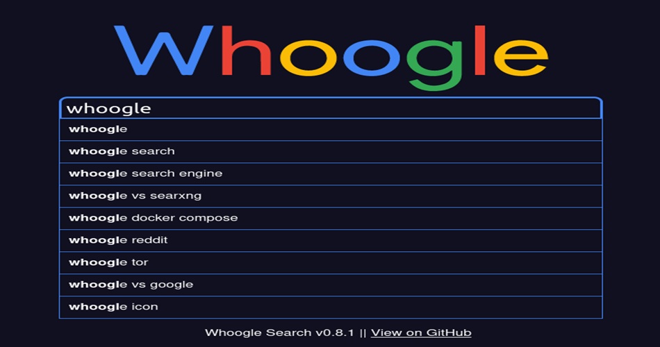 هوگل، موتور جستوجوی متنباز با محوریت حریم خصوصی