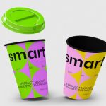 برند سازی با لیوان کاغذی