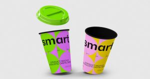 برند سازی با لیوان کاغذی