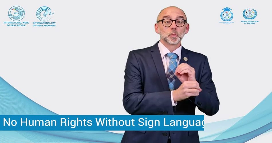 شعار روز جهانی ناشنوایان 2025: "No Human Rights Without Sign Language Rights"