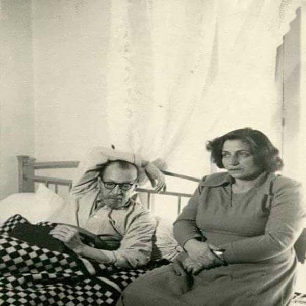 محمد تقی بهار و همسرش سودابه