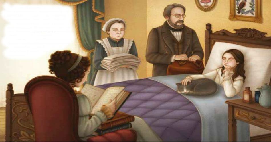 آدا لاولیس در کودکی اغلب بیمار بود.
