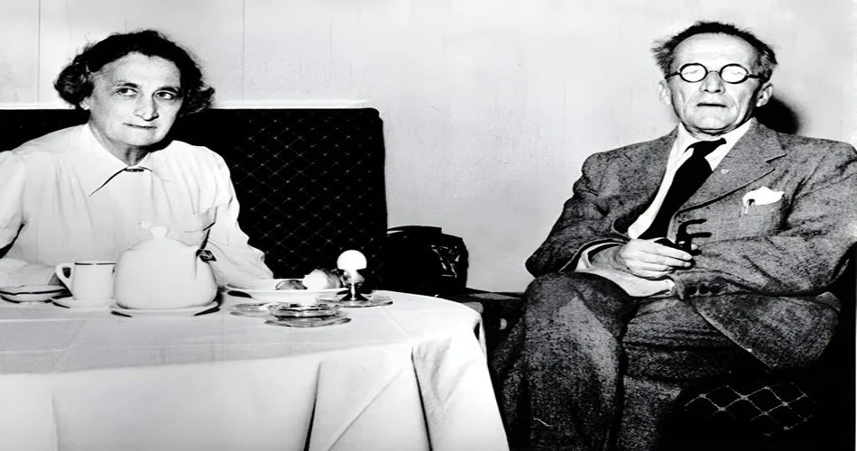 اروین شرودینگر به همراه همسرش آنه ماری برتل