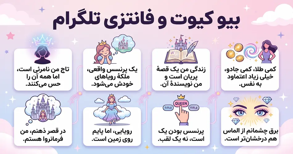 بیو کیوت و فانتزی تلگرام