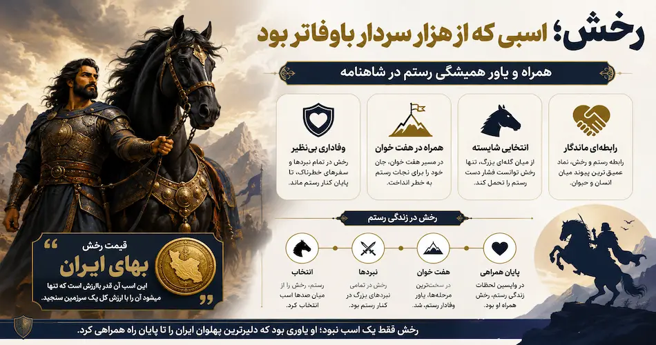 رخش؛ اسبی که از هزار سردار باوفاتر بود