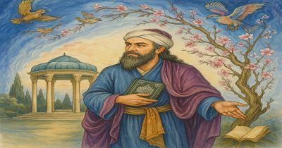 تصویری از حافظ شیرازی