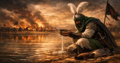 تاسوعا ۱۴۰۵ چرا عباس بن علی با لب تشنه، آب را زمین گذاشت؟