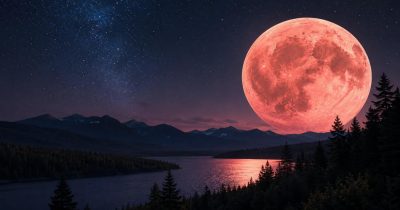 ماه توت‌فرنگی امشب ۱۴۰۵ ساعت طلوع در ایران + راهنما